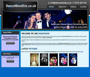 Dance Wave Djs - Xenon Web Design - Website Design Maidenhead Berkshire