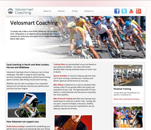 Velosmart Coaching - Xenon Web Design - Website Design Maidenhead Berkshire